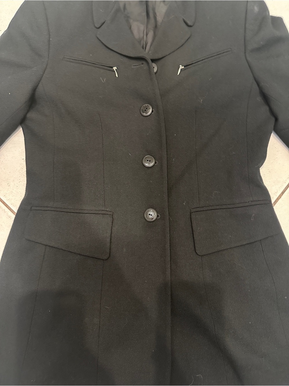 Vtg Casual Corner Black 100% Wool Blazer Women’s Size 10 90s Quiet Luxury Prep - Picture 5 of 10